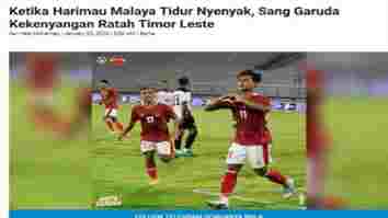 Media Malaysia Sindir Harimau Malaya, Indonesia Bantai Timor Leste di FIFA Matchday