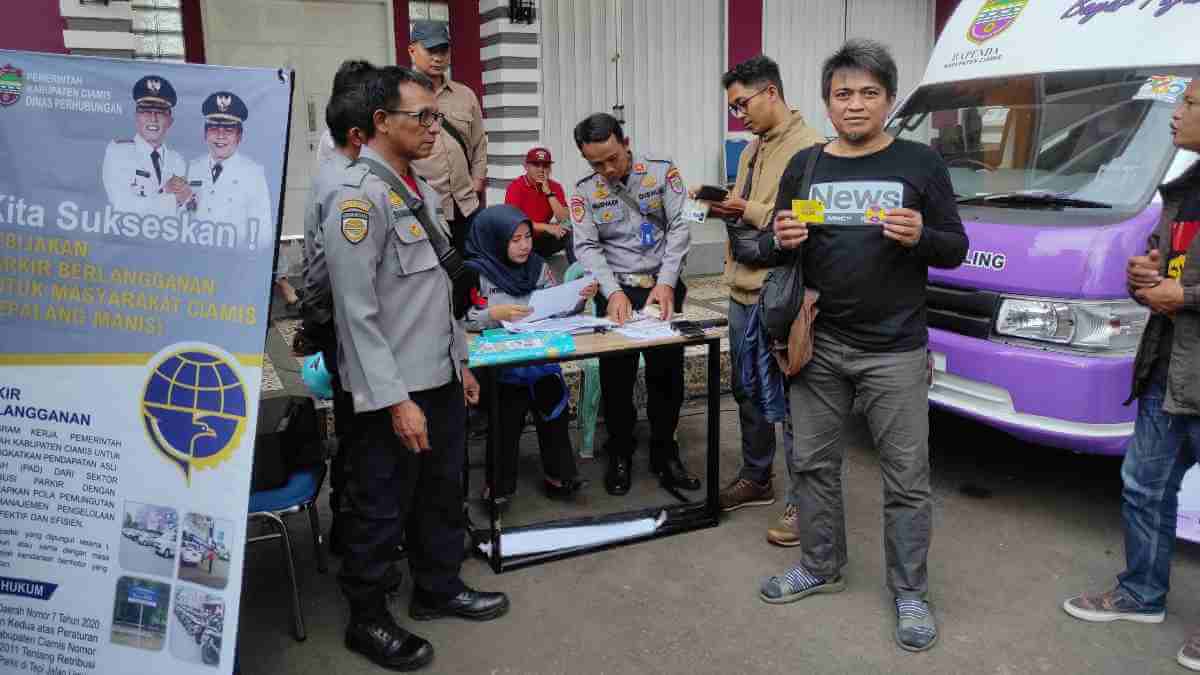 Sosialisasi Pelayanan Parkir Berlangganan Oleh Dishub Ciamis