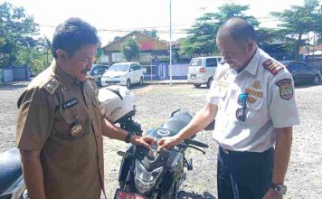 UPTD Terminal Dishub Ciamis Sosialisasi Parkir Berlangganan di Banjarsari