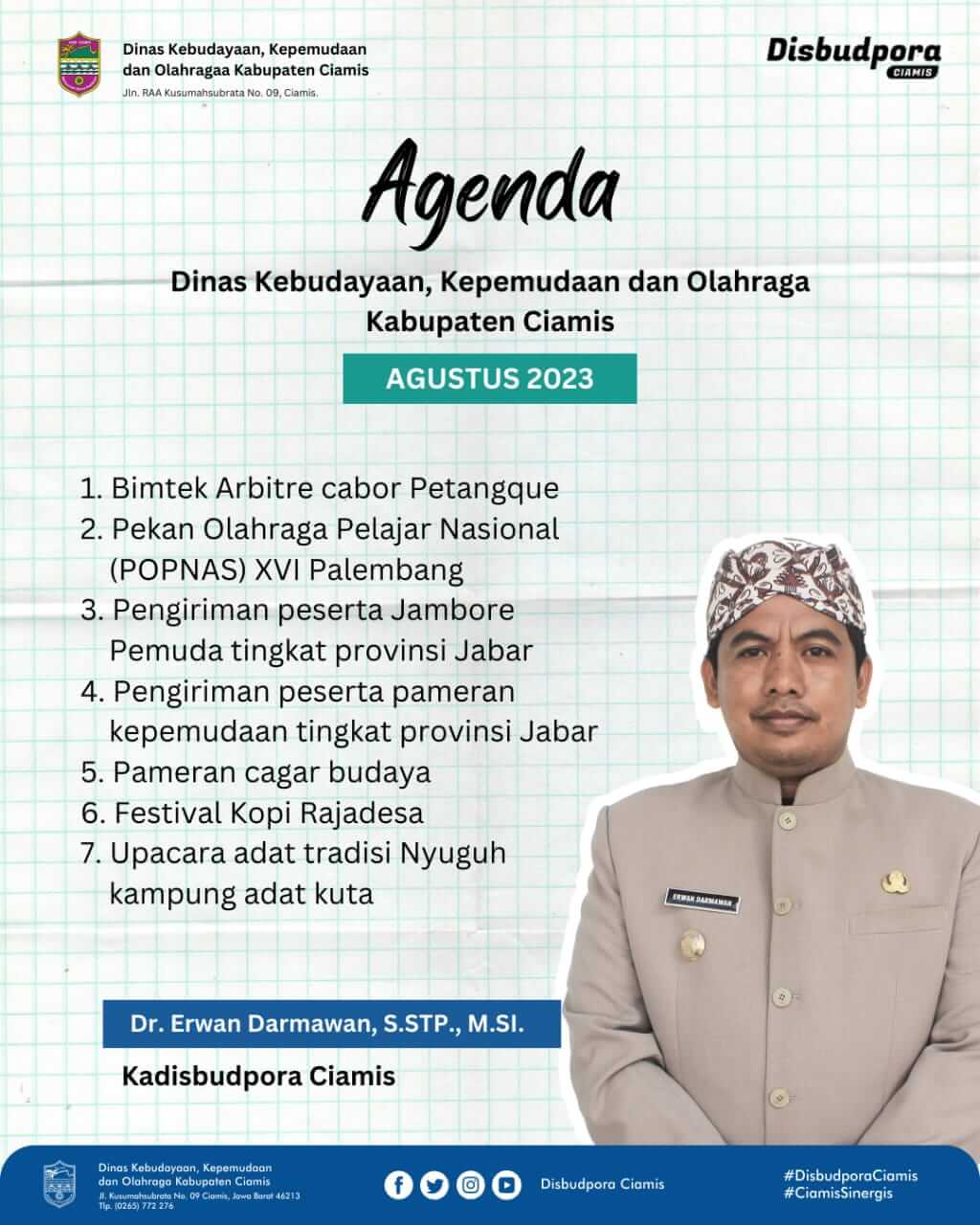 Agenda DISBUDORA September 2023